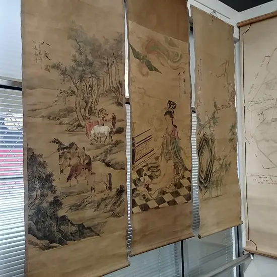 3 CHINESE SCROLLS