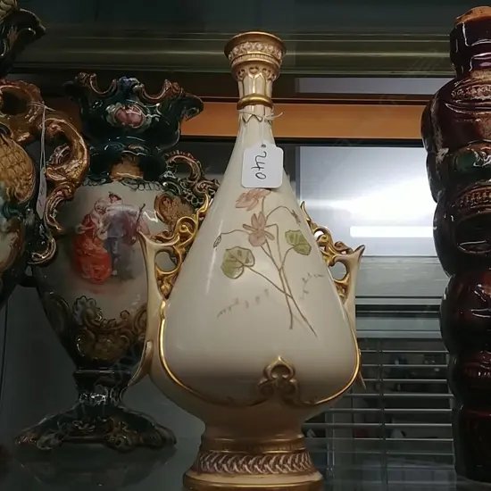 ROYAL WORCESTER 2 HANDLED VASE ( A/F)