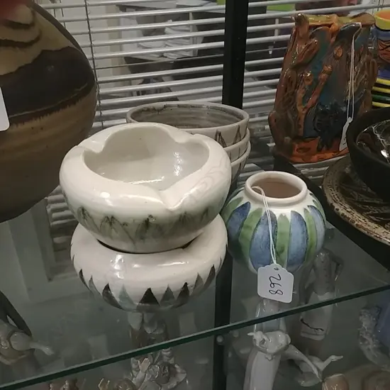 6 HAMNER POTTERY PCS