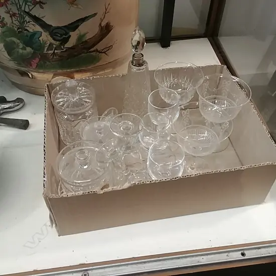 BOX GLASS & CRYSTAL(EARLY WEBB-SCENT-PRESERVES-ETC