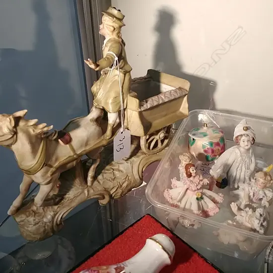 FIGURINE + SML BOX DRESDEN FIG..ETC