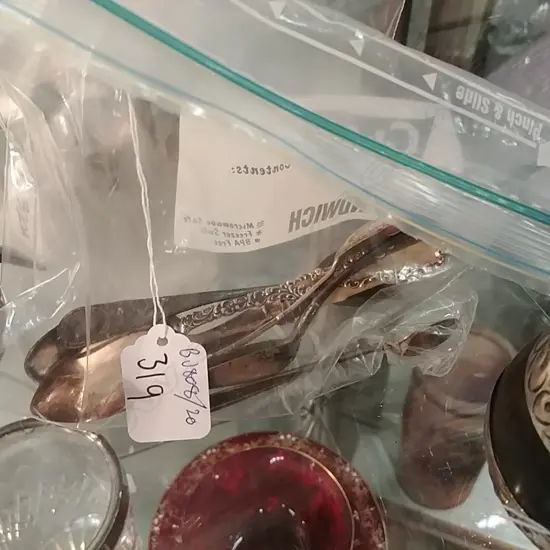 6 ASSORTED GEO/VICT S/S UTENSILS 