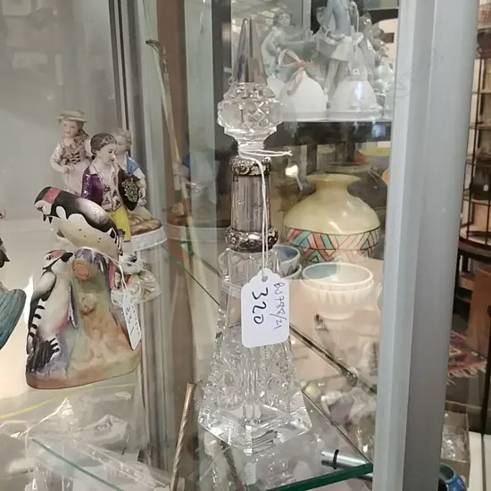 EIFFEL TOWER SCENT BOTTLE SILVER MOUNTS