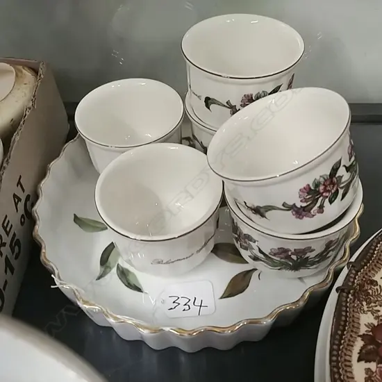 EVESHAM DISH &6 V/BOCH SMALL BOWLS