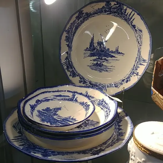 6 PCS B/W DOULTON CHINA