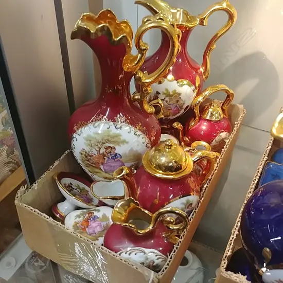 LIMOGE-13PCS - CERISE COLOUR