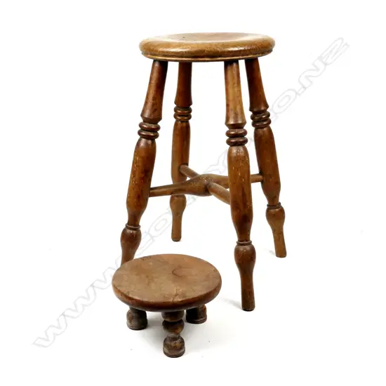 TWO STOOLS - TALL AND SMALL
