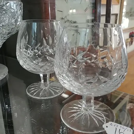 PR WATERFORD CRYSTAL BRANDY GLASSES