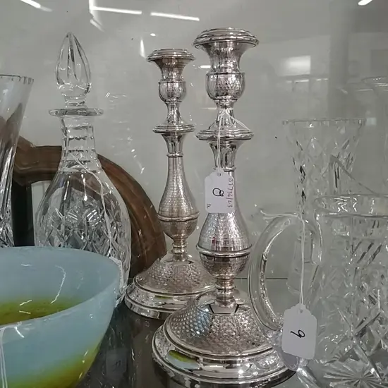 PR PLATED CANDLESTICKS