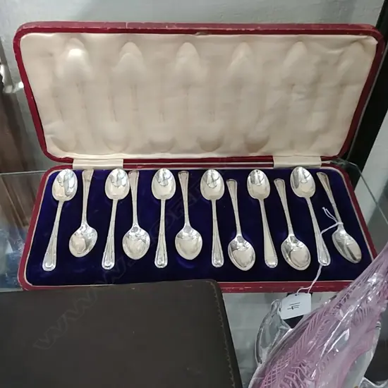 12 SILVER TSPS (1 NON MATCH) (SHEFFIELD 1909)