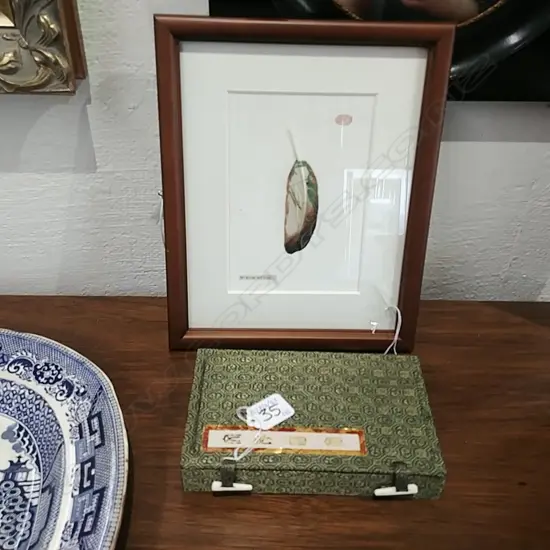 INK STONE + PAINTED FEATHER