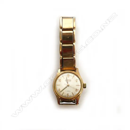 14CT ? GOLD ROAMER WATCH, WORKING (NOT GOLD)