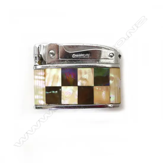 CHERRYLITE CIG LIGHTER, ABALONE & MOP INLAY