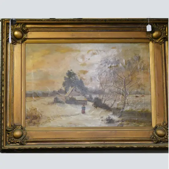 JESSE HOLOBON OIL ON CANVAS S+D 1901