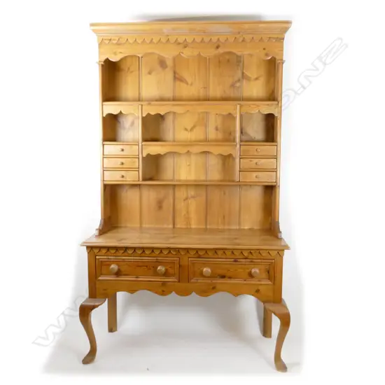 An Irish pine kitchen dresser