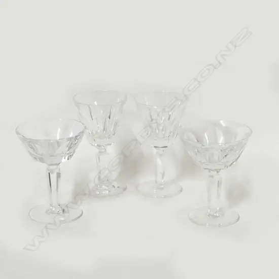 Fourteen Waterford 'Sheila' crystal glass
