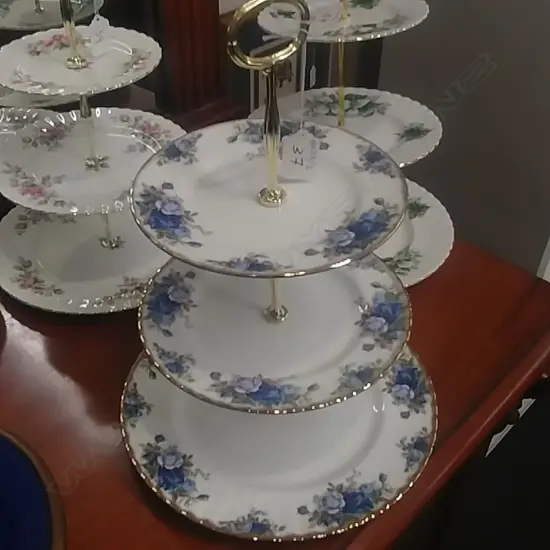 R.A.-MOONLIGHT ROSE 3 TIER CAKE STAND
