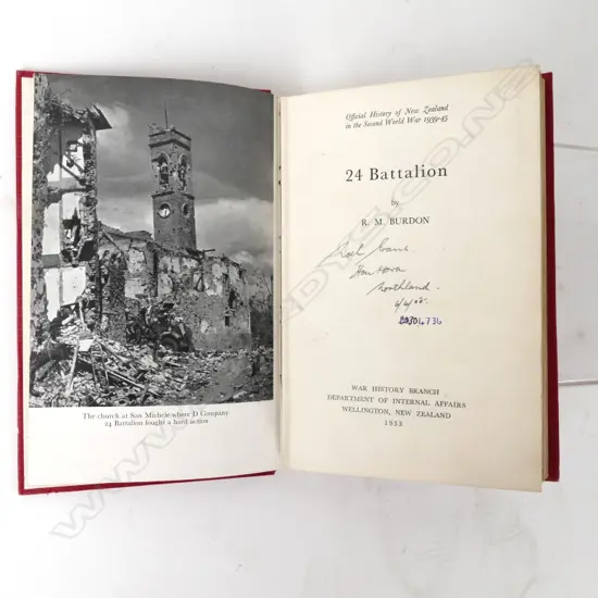 Official History of New Zealand in the Second World War 1939-45 '24 Battalion'
