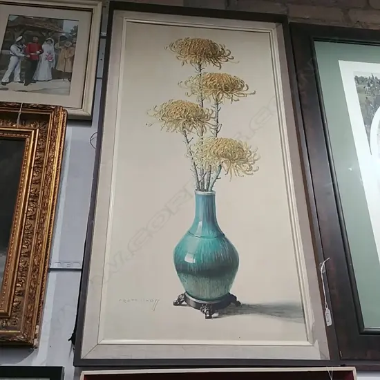 TRETCHIKOFF-VINTAGE PRINT-CHRYSTANTHEMUMS