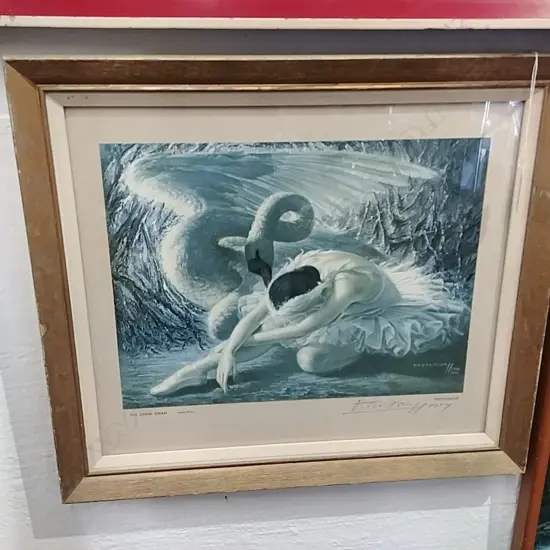 TRETCHIKOFF-VINTAGE PRINT-THE DYING SWAN-SGD