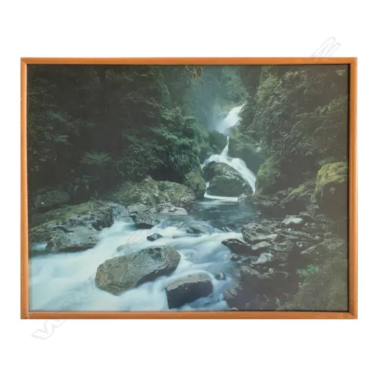LARGE VINTAGE MILFORD TRACK PHOTOGRAPH, FRAMED, 400 X 500MM