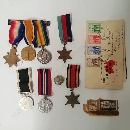WWI & WWII MEDALS J.A.BOYD NZEF ETC