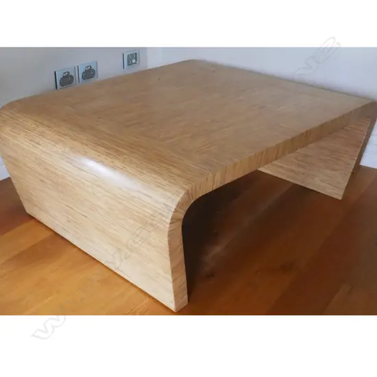 laminated plywood table exhibited in Britomart in 1996 by the Seine Collective: architects Hamish Grotian and Melanie Yonge