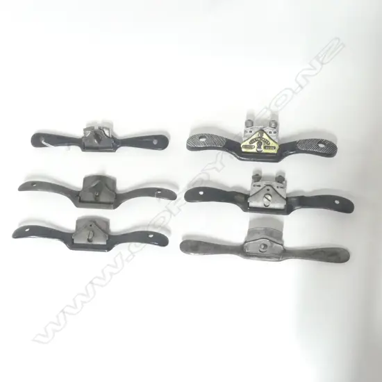 Stanley Rules & Level Co No. 51 Adjustable Steel Spoke Shaver and five others (6)