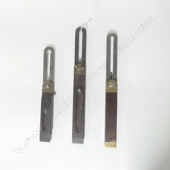 Stanley No. 96 Sliding Bevel Square Patent 3-10-97, and two others