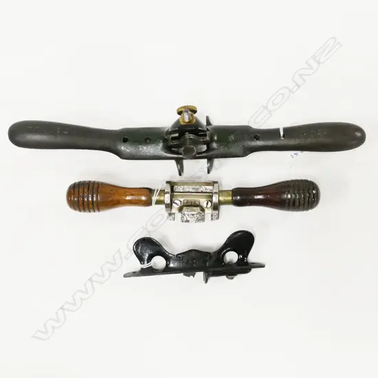 Stanley Scraper, W.235mm and two Preston's reeder scrapers, W335 and 130mm (3)