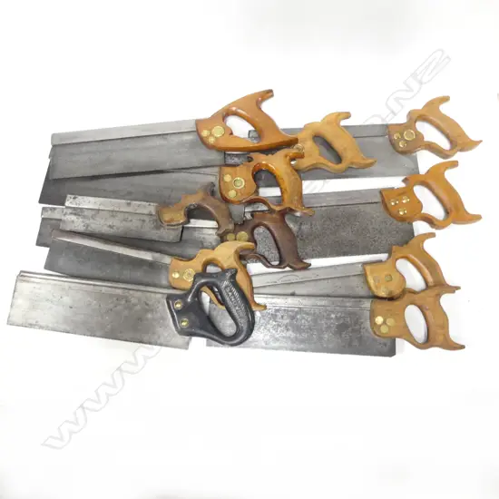 11 various tenon saws