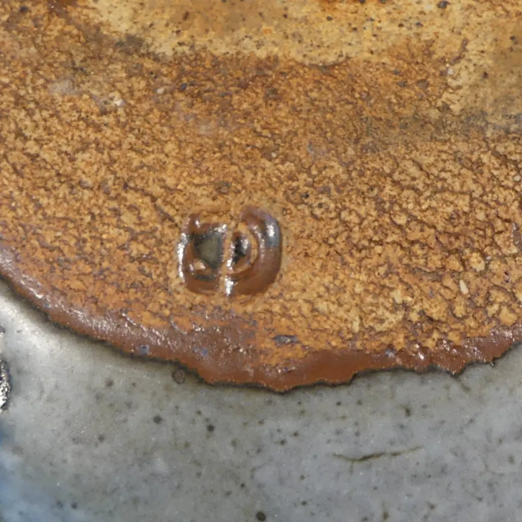 Len castle large rectangular form dish with impressed motifs similar to those used by Theo Schoon, Image 1++