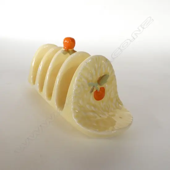 CROWN DEVON - YELLOW WITH TOMATOES