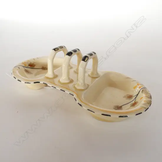 CROWN DEVON - COMBINATION JAM AND BUTTER