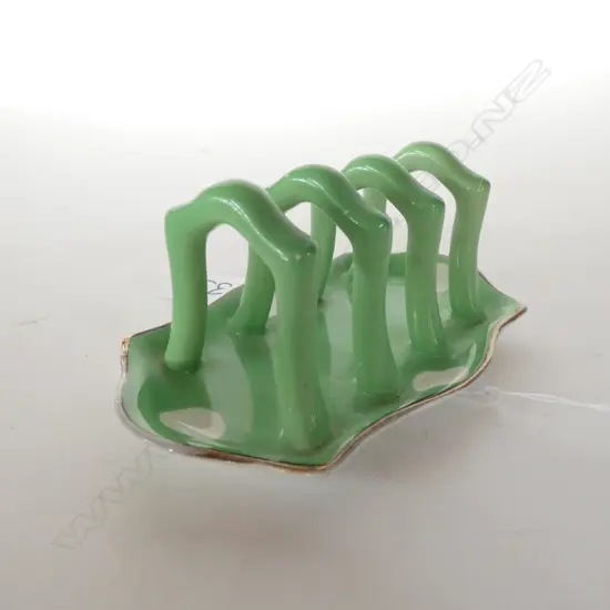 EMPIRE WARE - GREEN AND WHITE POLKA DOT