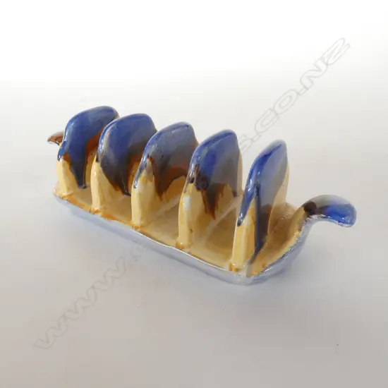 SHELLEY - ART DECO BLUE AND OCRE