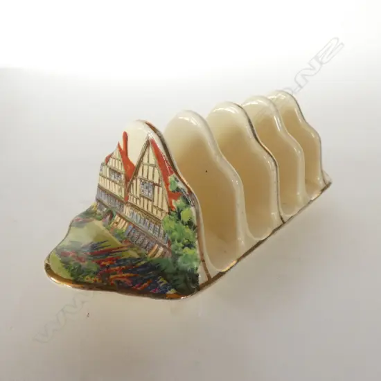 ROYAL WINTON - TUDOR HOUSE & HOLLYHOCKS