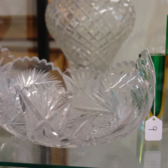 HAND CUT CRYSTAL BOWL