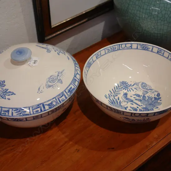 OISEAU BLEU FRENCH CASSEROLE DISH + BOWL