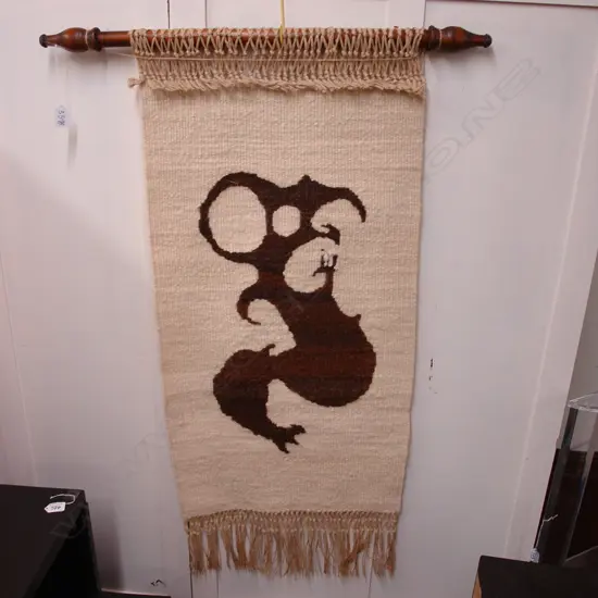 WOOL MAORI DESIGN WALL HANGING 