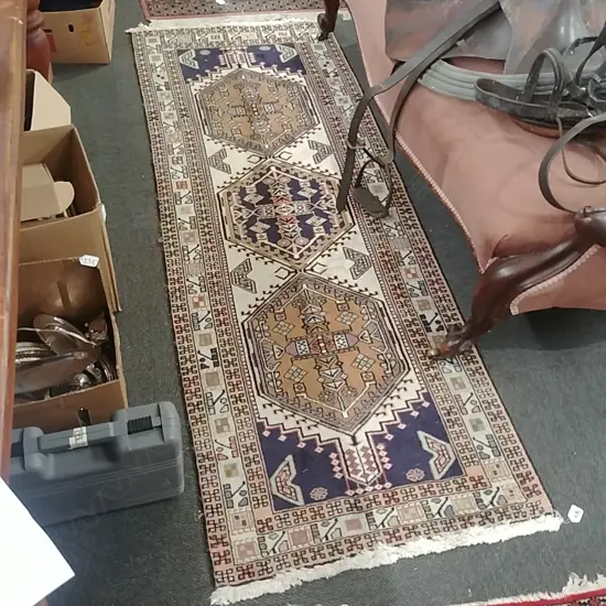 HAND KNOTTED CAUCASIAN RUNNER