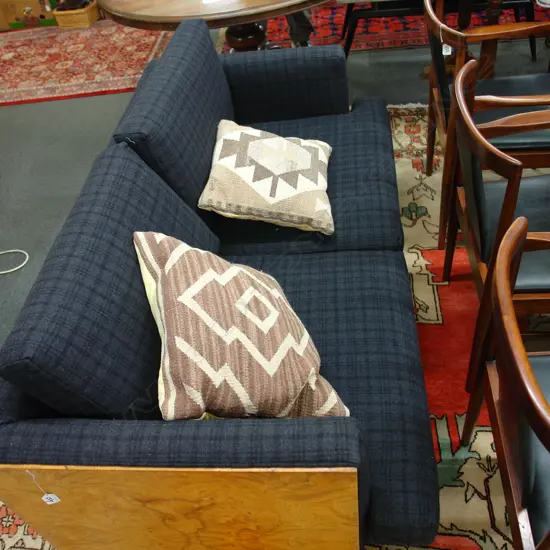 BURLED WALNUT SOFA BY MILO BAUGHMAN