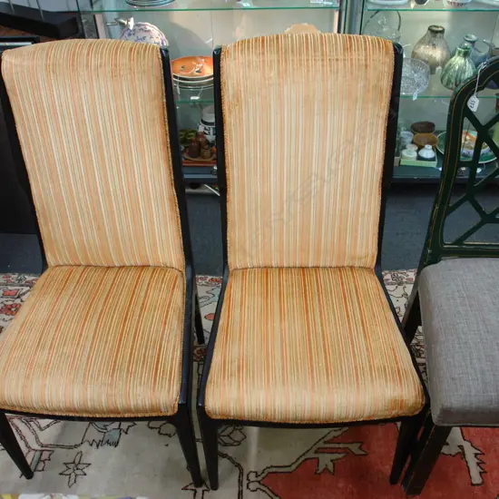 PR BLACK FRAMED CHAIRS