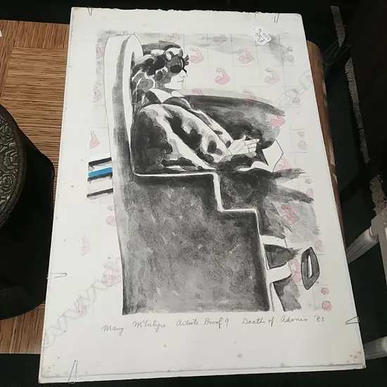 MARY MCINTYRE, DEATH OF ADONIS, 1983, ARTIST PROOF