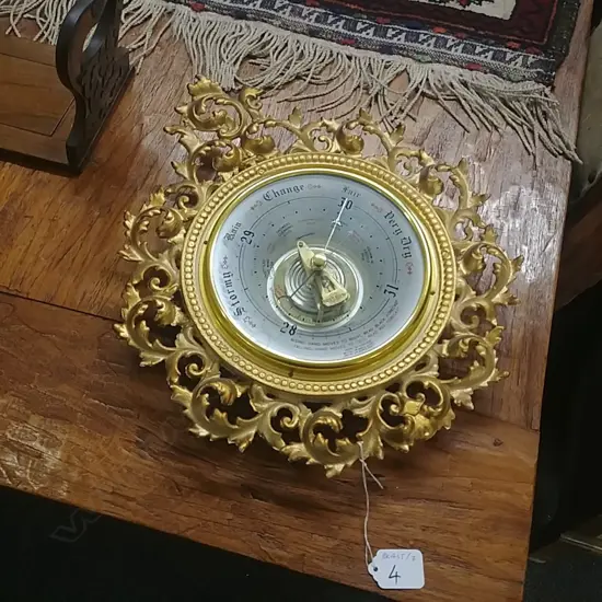 BAROQUE SCROLL FRAMED BAROMETER