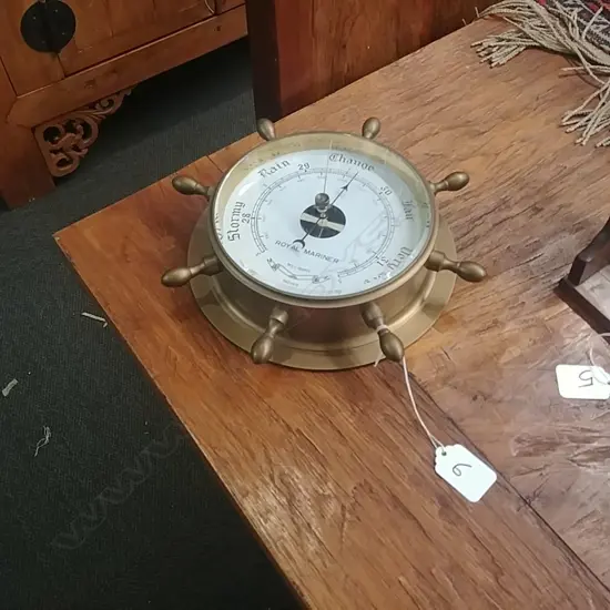 SHIP'S WHEEL BAROMETER