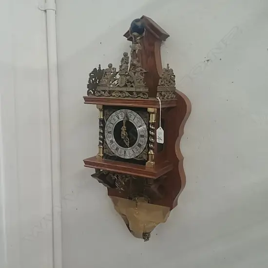 VINTAGE DUTCH ZAANSE WALL CLOCK c. 1970