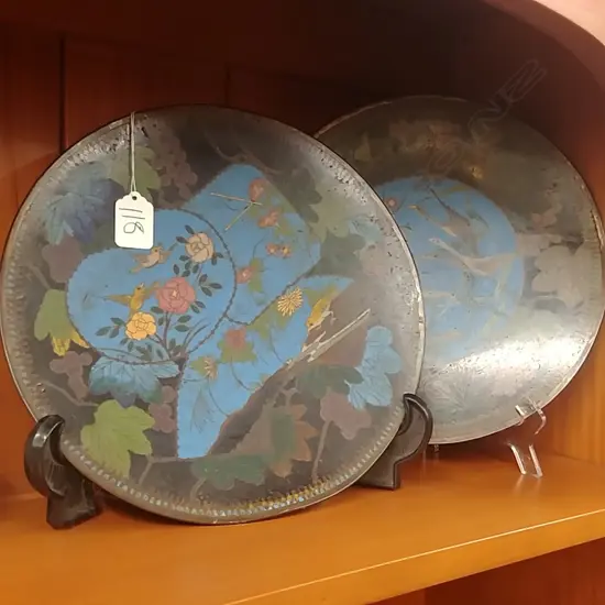 PR CLOISONNE PLATES AF