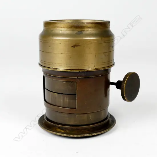 A vintage brass lens