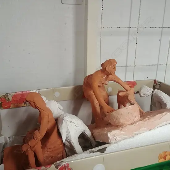 5 ASST PLASTER FIGURES